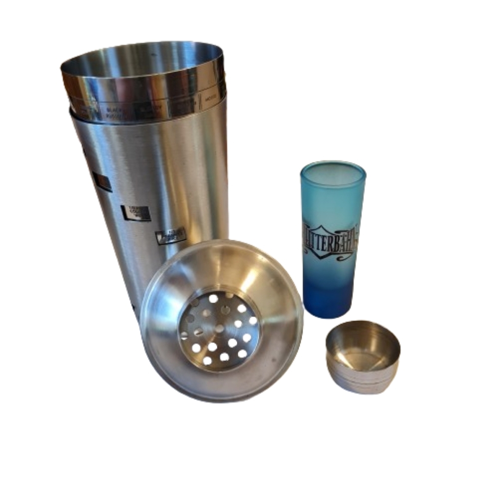 ChefMate Dial A Drink and Shotglass, great gift idea for dad!! EUC